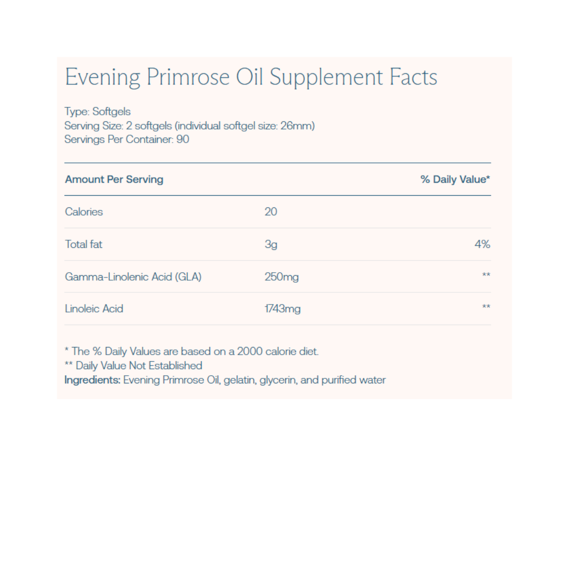 BodyBio Evening Primrose Oil
