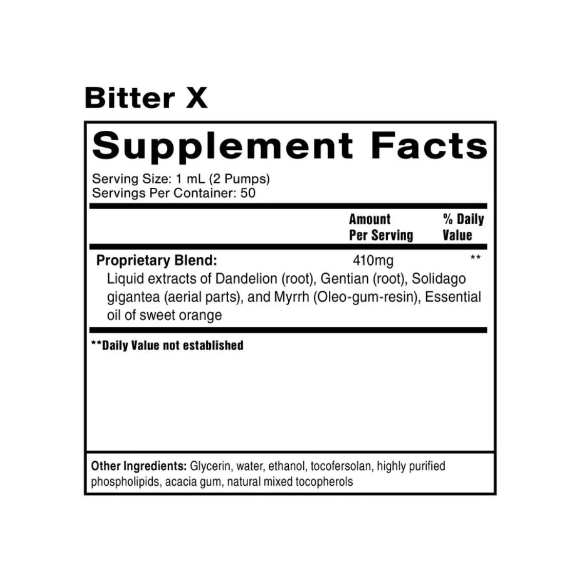 Quicksilver Scientific Bitter X