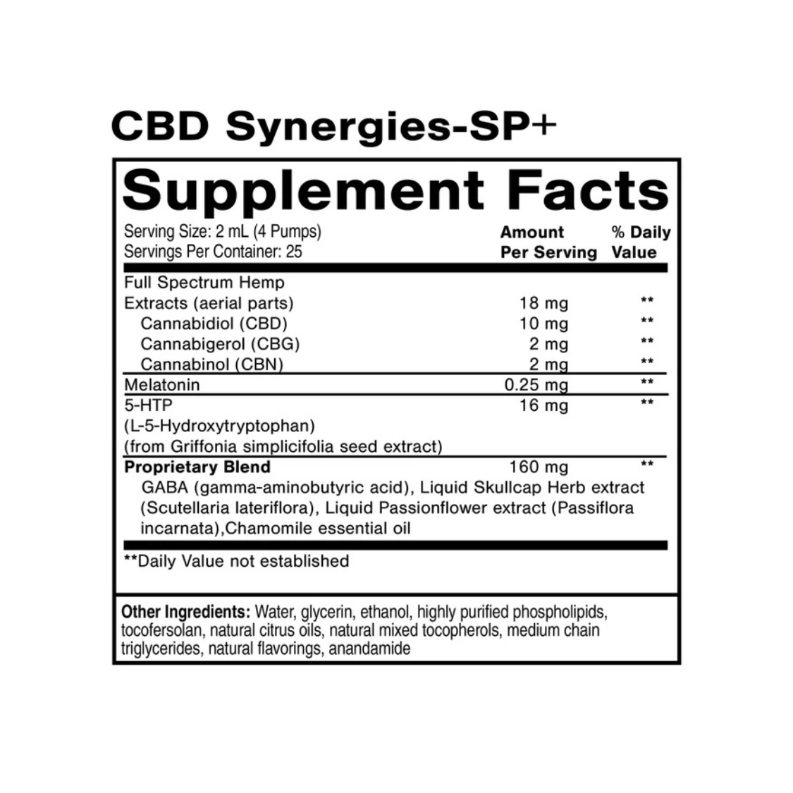 Quicksilver CBD Synergies-SP+